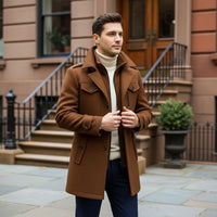 Hexham coat front styling detail