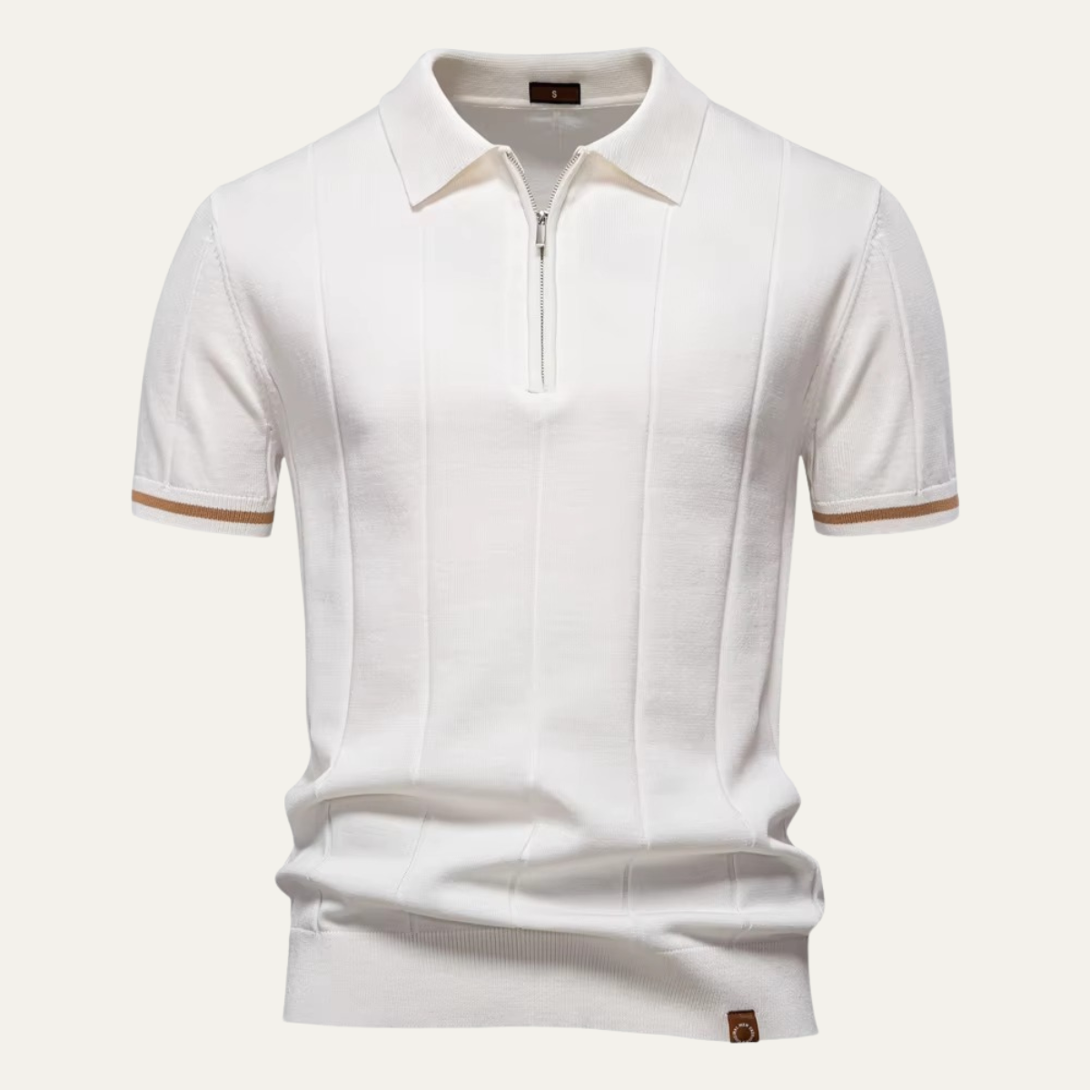 Ivan | Knit Zip Collar Polo Shirt