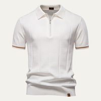 Ivan | Knit Zip Collar Polo Shirt