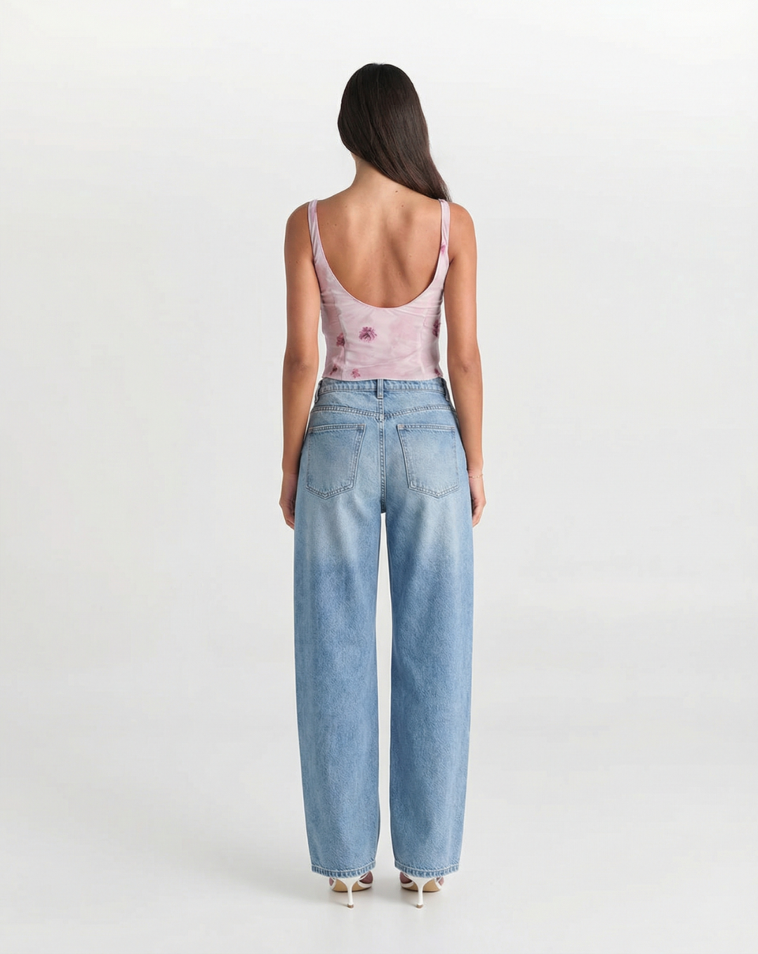 Cora | Wide Leg Front Seam Jeans