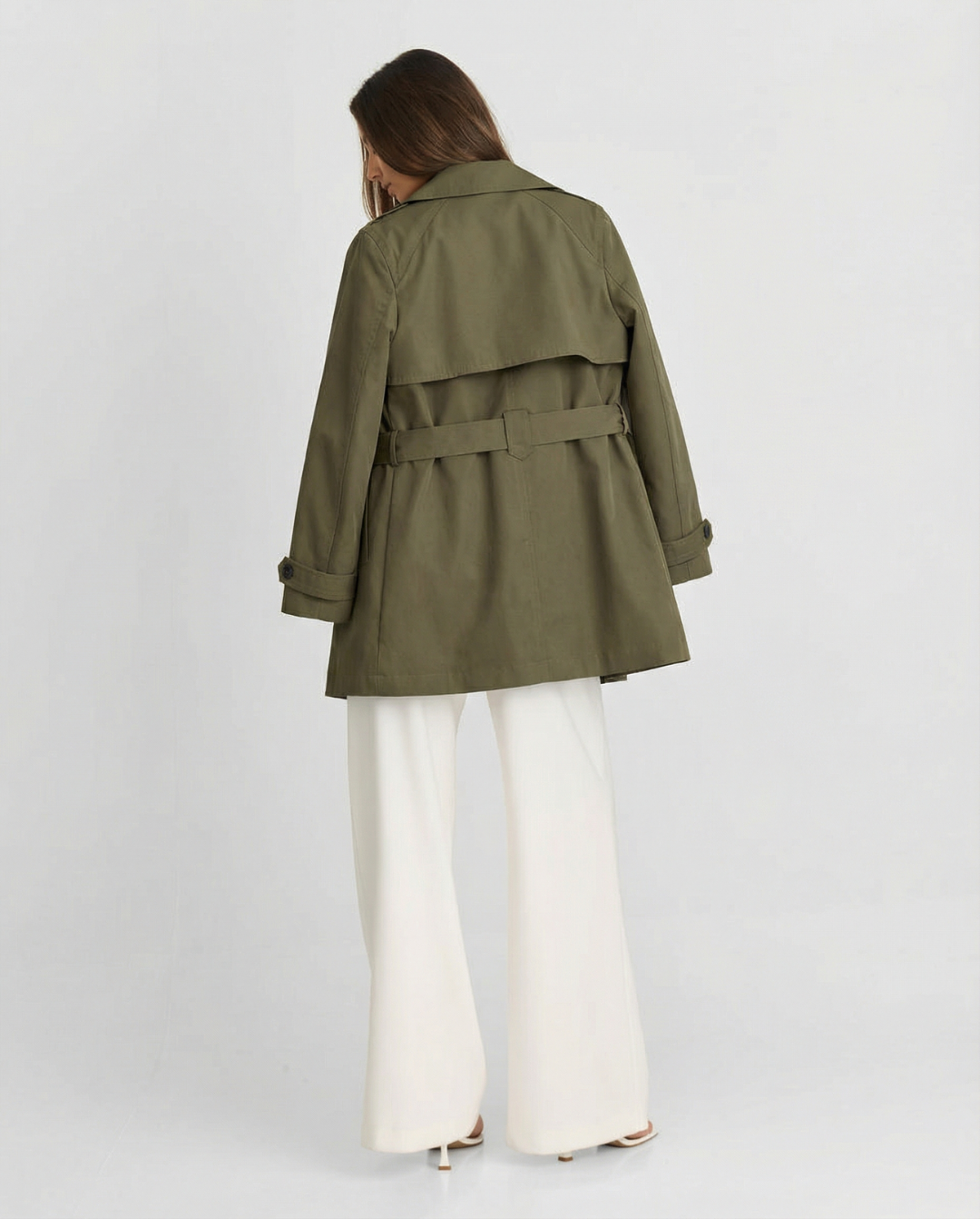 Edith | cropped trench coat