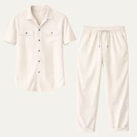 Algernon linen matching set styling detail