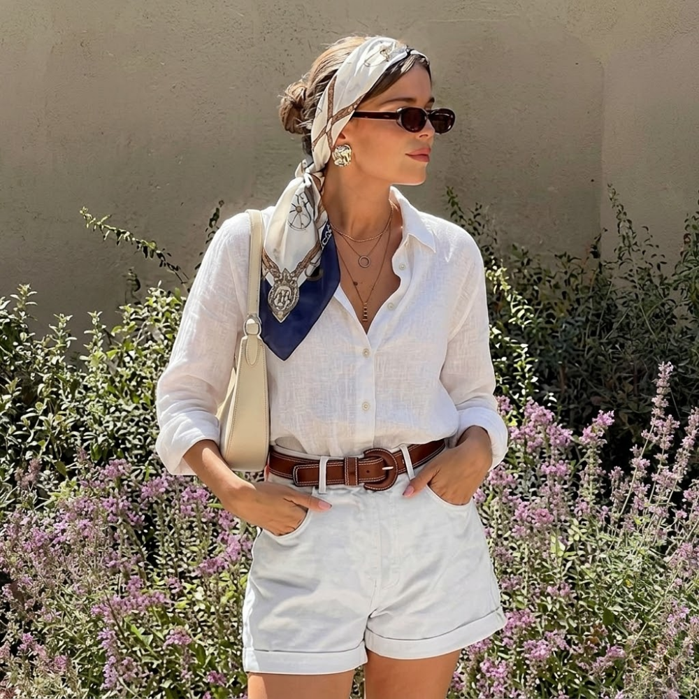 Sabina linen blouse second view