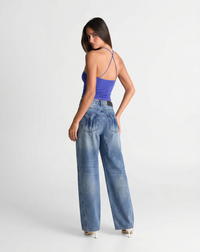 Nell | Vintage Wash Wide Leg Jeans
