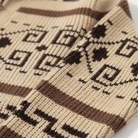 Marlon | Button Up Jacquard Knit Shawl Collar Cardigan