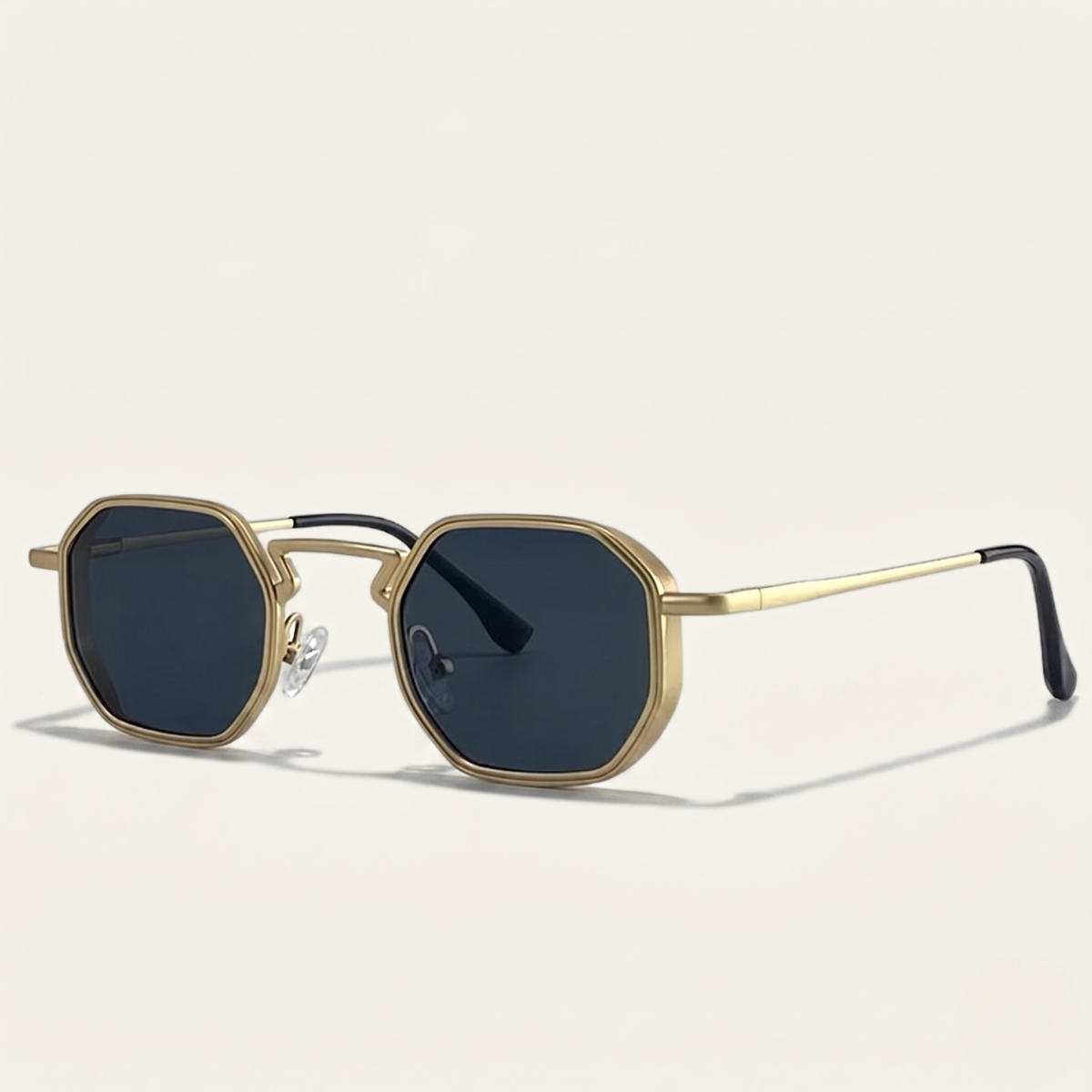 Charlie | Retro Hexagon Metal Frame Sunglasses