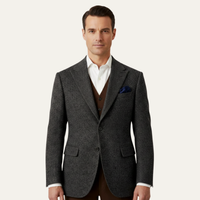 Llewellyn | Single Breasted Business Tweed Blazer