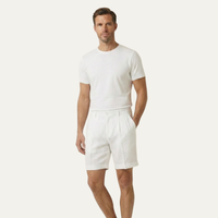 Frank | Lightweight Folded Hem Linen Shorts