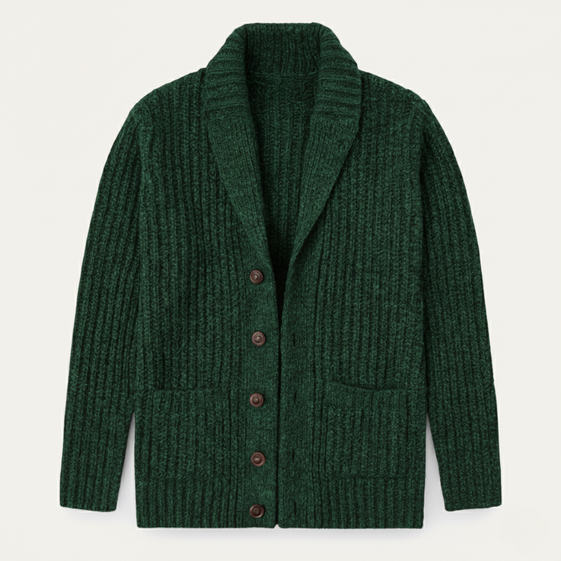Mark | Chunky Knit Shawl Collar Cardigan
