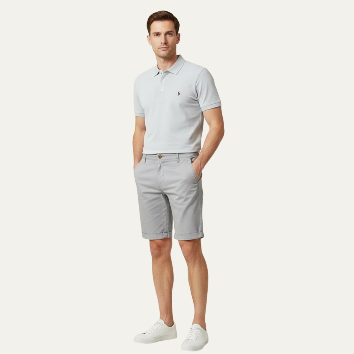 Fraser | Men's Summer Chino Shorts, Cotton Stretch Casual Beach Shorts