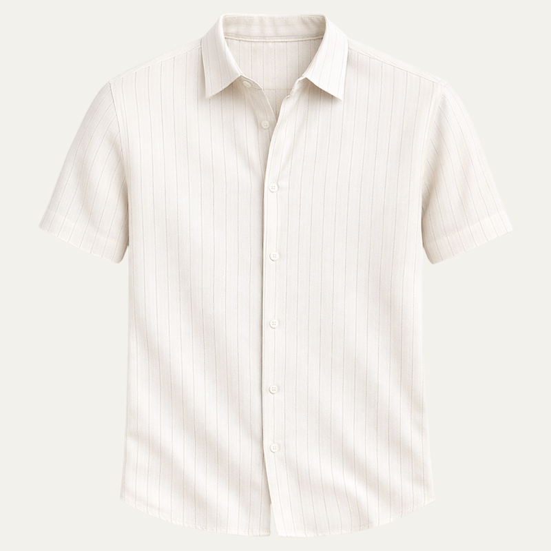 Drake Men's Short Sleeve Button Up Summer Shirt