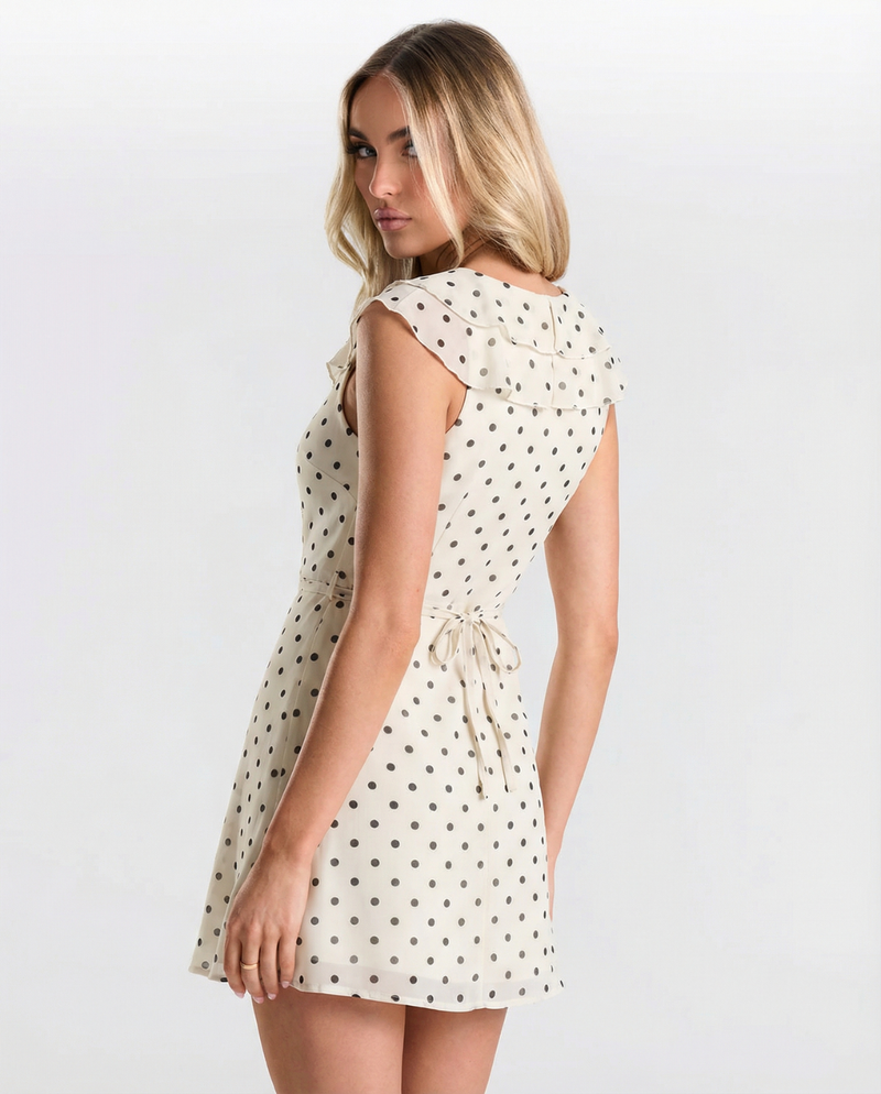 Harriet | polka dot mini dress