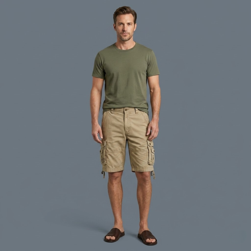 Jake cargo shorts Khaki