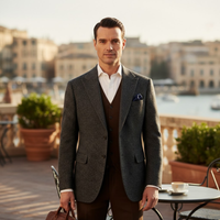 Llewellyn | Single Breasted Business Tweed Blazer