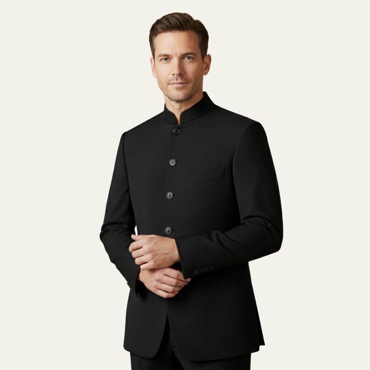 Lowell | Stand Collar Slim Fit Business Blazer