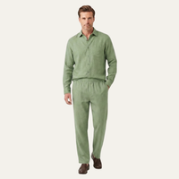 Alaric men's linen set in Green