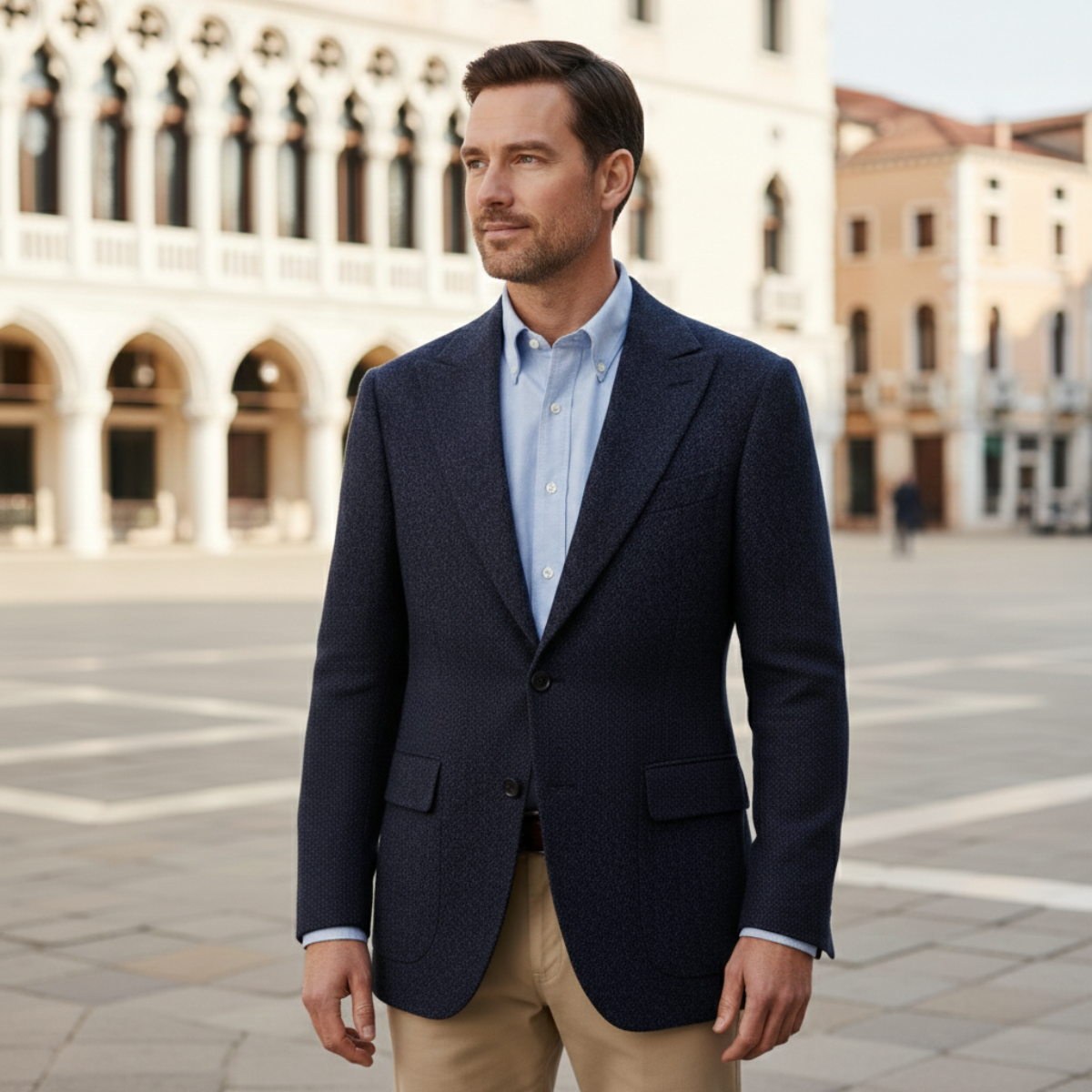Lloyd | Tailored Tweed Fishbone Blazer