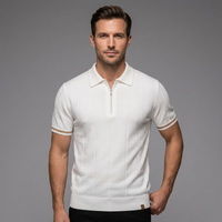 Ivan | Knit Zip Collar Polo Shirt