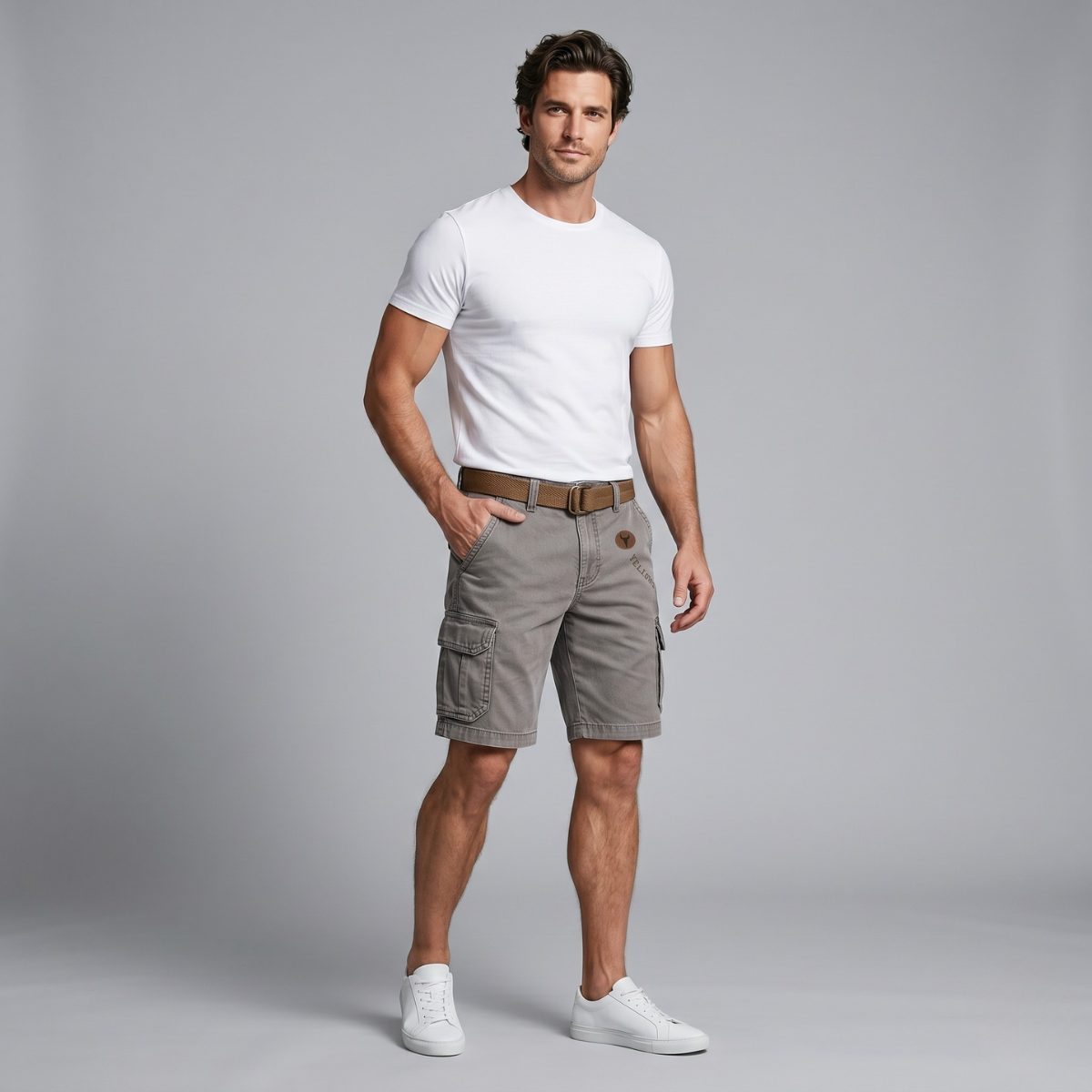 Chase | Multi Pocket Tactical Cargo Shorts with Belt