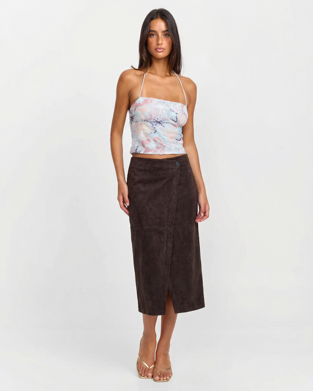 Amelia | wrap midi skirt