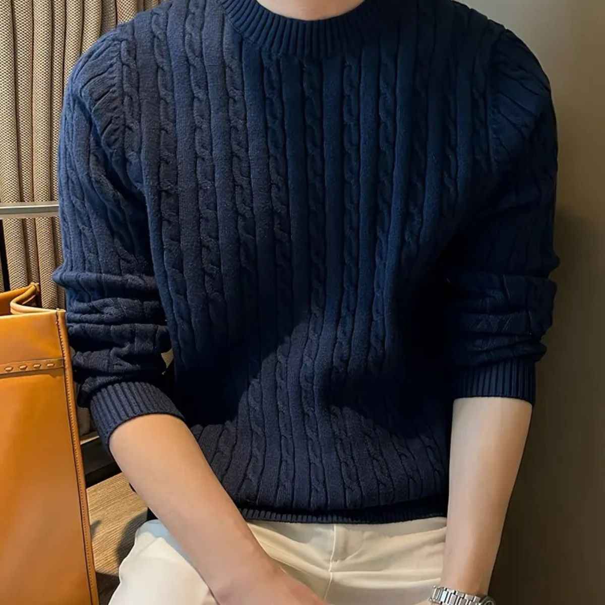 Emmanuel | Men's Cashmere Merino Wool Knit Jumper