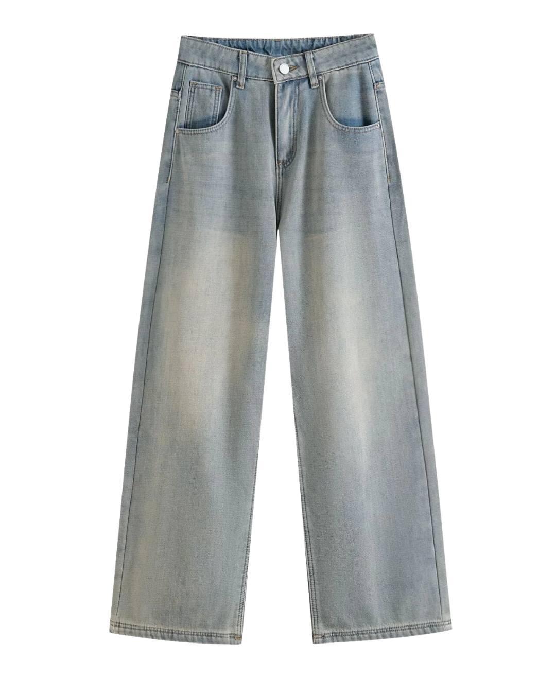 Connie | Faded Wash Wide Leg Jeans