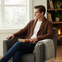 Mark | Chunky Knit Shawl Collar Cardigan