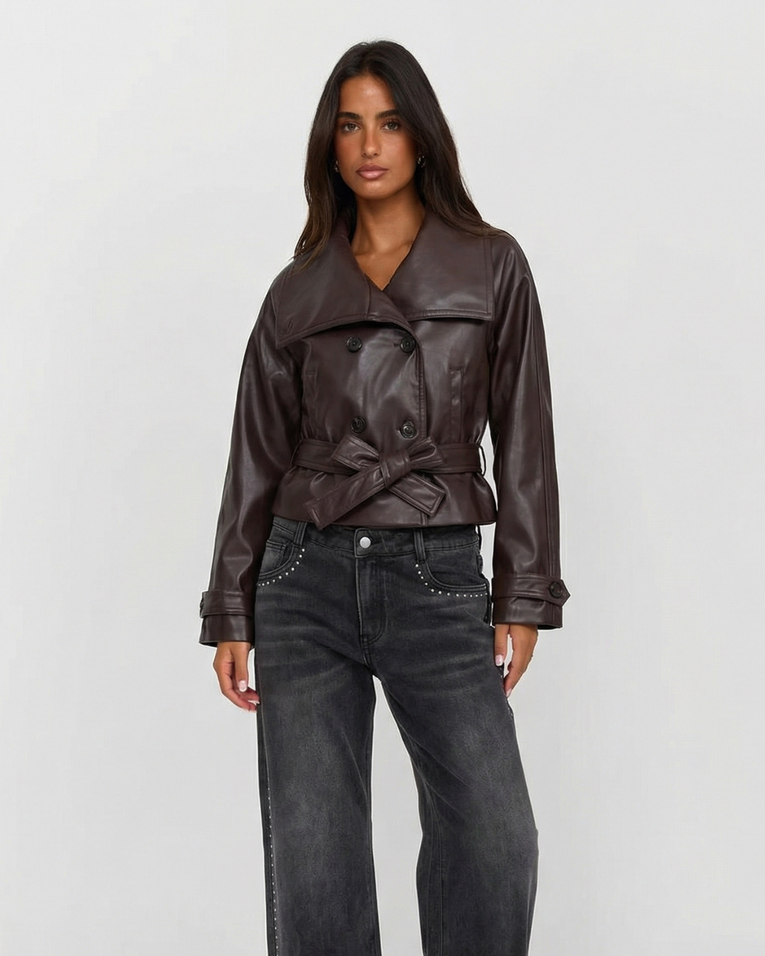 Nina | cropped trench coat