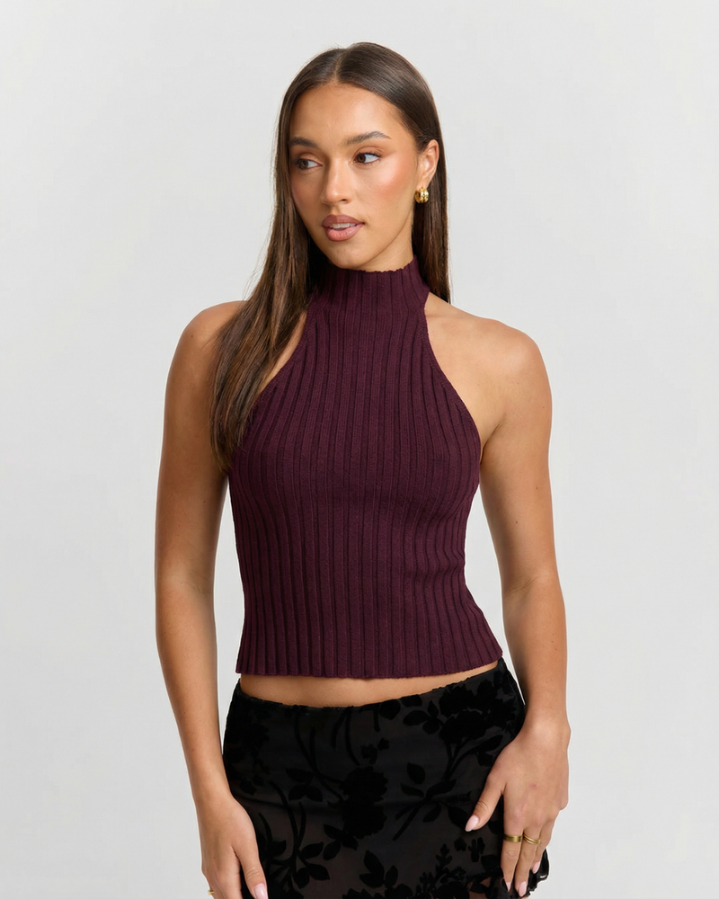 Cleo | halter neck crop top