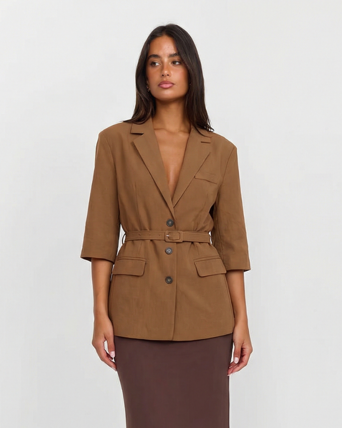 Elizabeth | linen blazer