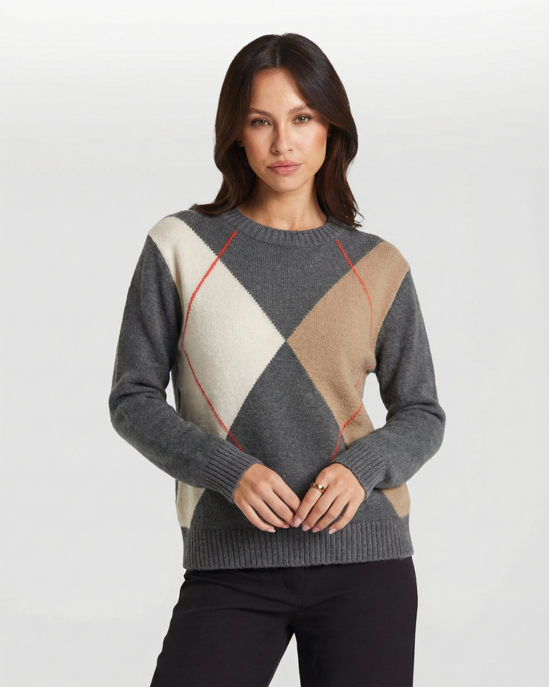 Celeste | argyle knit sweater