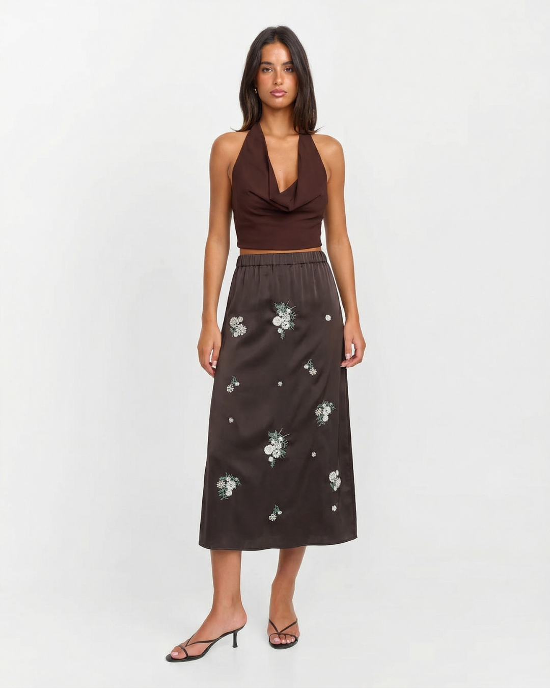 Matilda | floral midi skirt