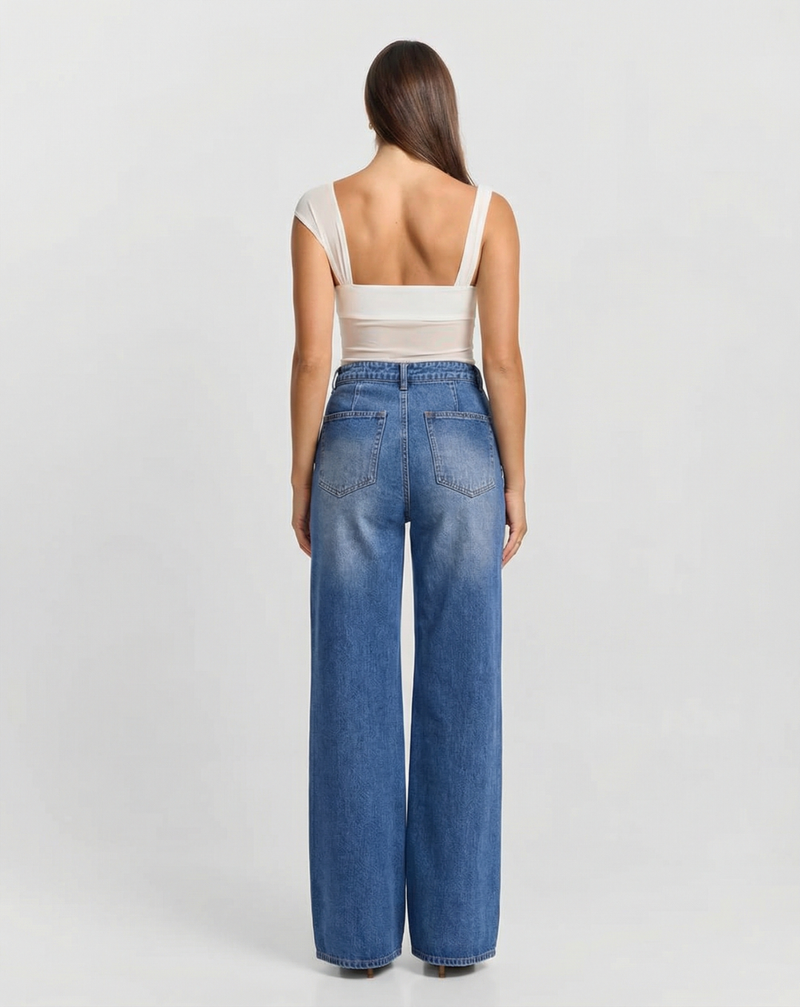 Romy | High Waist Wide Leg Jeans