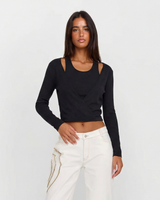 Imogen | wrap crop top