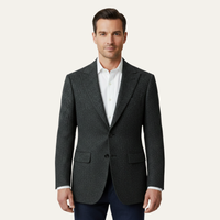 Logan | Tailored Tweed Fishbone Blazer Jacket