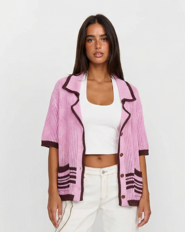 Lucy | short sleeve knit cardigan