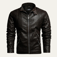 Merrick biker jacket Brown