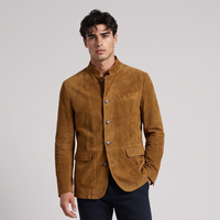 Luka | Casual Suede Single Breasted Blazer Jacket