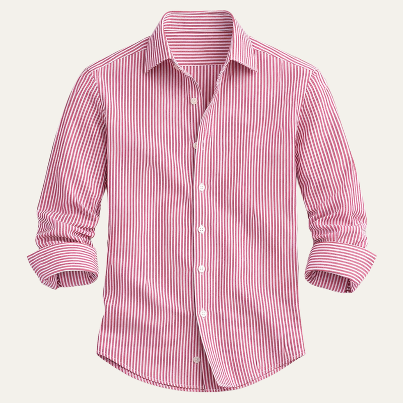 Carson Men's Striped Linen Shirt