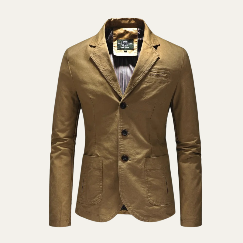 Darnell cotton blazer Khaki