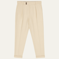 Julian slim fit pleated dress trousers