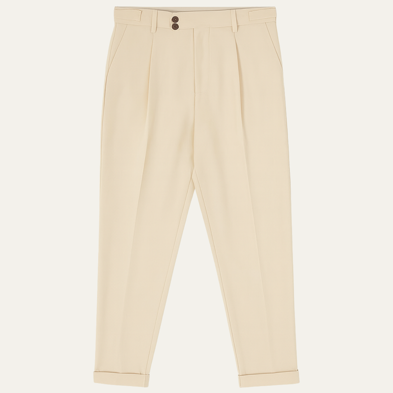 Julian slim fit pleated dress trousers