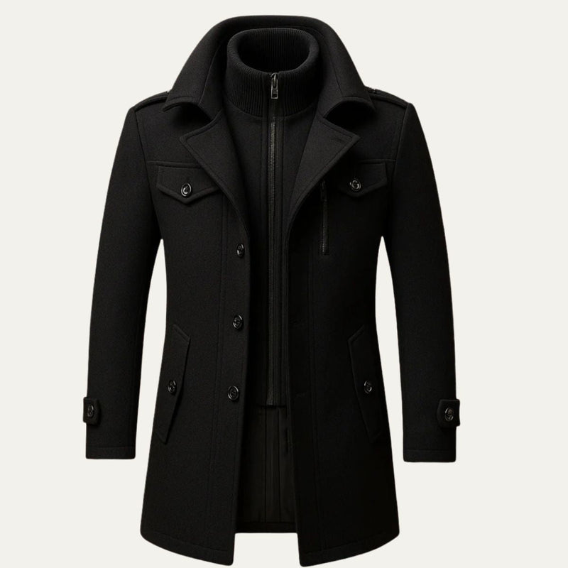 Hexham coat in Black