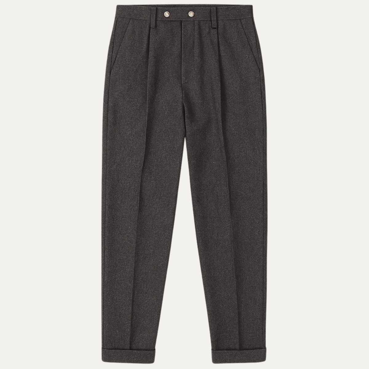 Hewitt pleated straight leg trousers