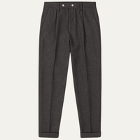 Hewitt pleated straight leg trousers