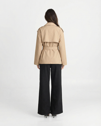 Caitlin | cropped trench coat
