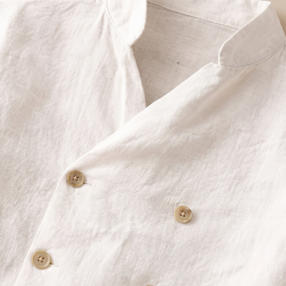 Wilder linen shirt detail view eight