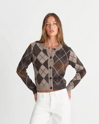 Ivy | argyle knit cardigan