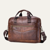 Eddie | Genuine Leather Business Messenger Shoulder Bag for Men
