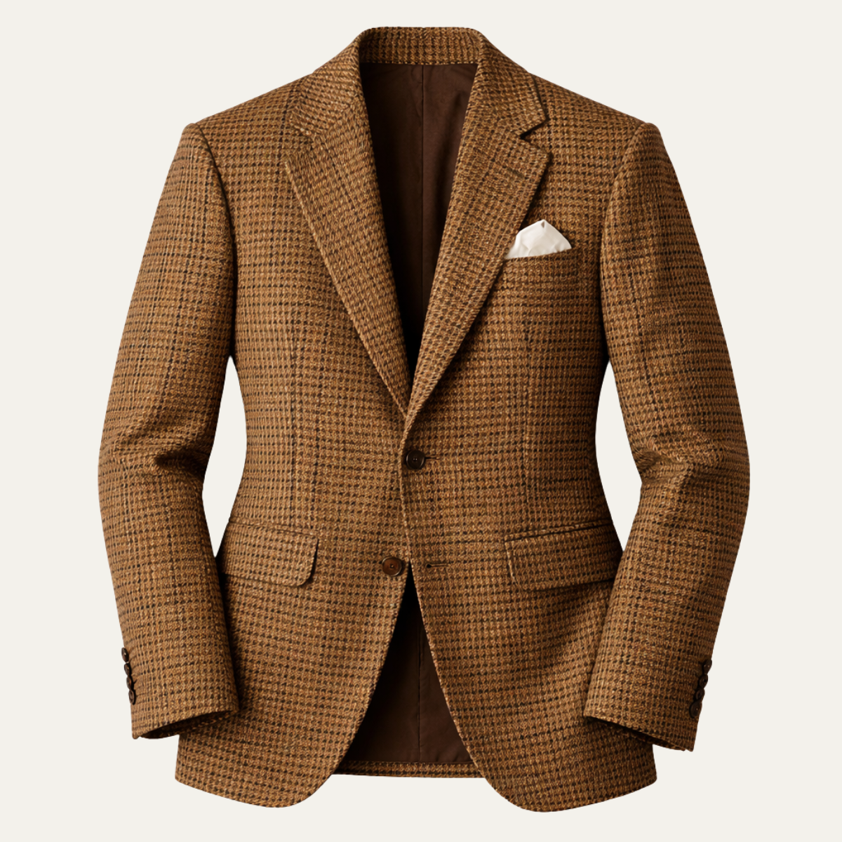 Lucas | Notch Lapel Houndstooth Slim Fit Blazer